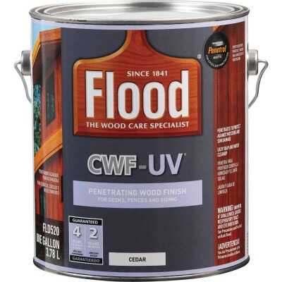 Flood CWF-UV Oil-Modified Fence Deck and Siding Wood Finish, Cedar, 1 Gal.