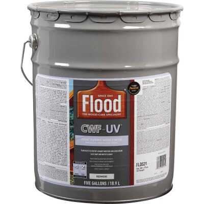 Flood CWF-UV Oil-Modified Fence Deck and Siding Wood Finish, Redwood, 5 Gal.